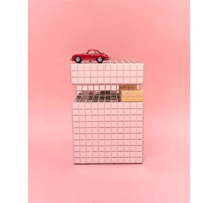 Кофейный столик Mirror Cube Shelf1